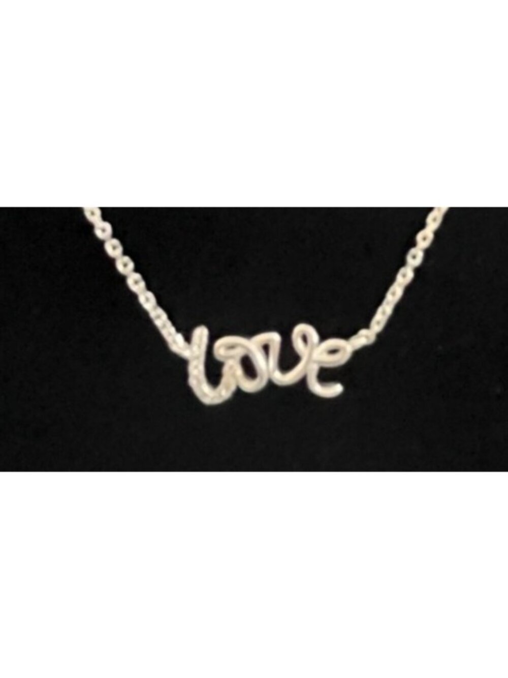 "Love" 925 Chain 17" L Marked "LACN" - Picture 4 of 5